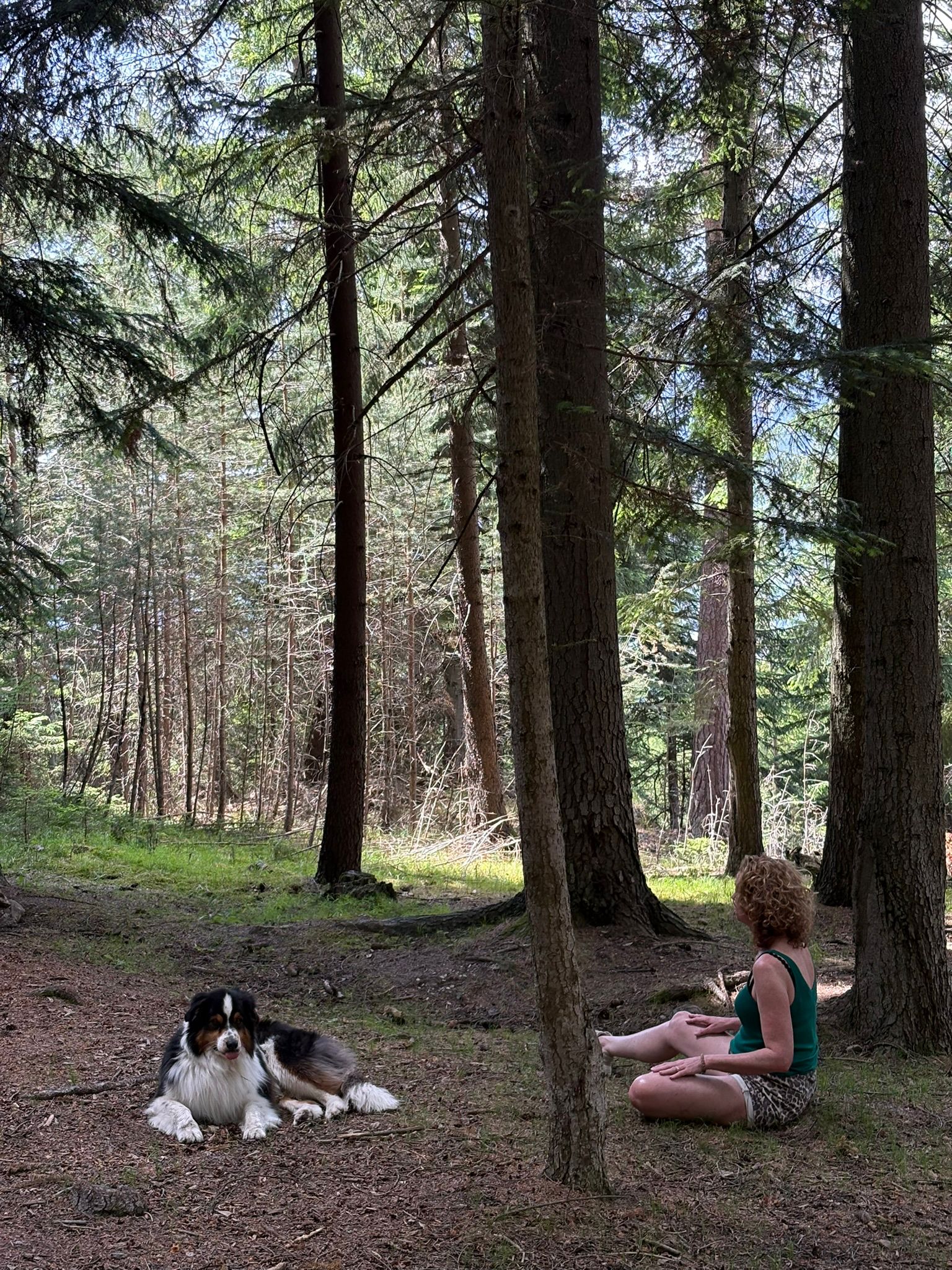 Susanne in het bos